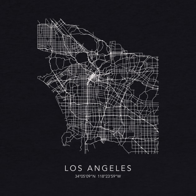 Los Angeles Map by Dennson Creative